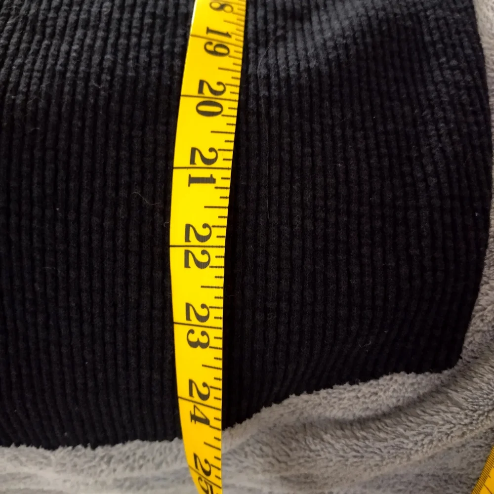Free People Black Ribbed We The Free OG Thermal Pullover Sz Xs